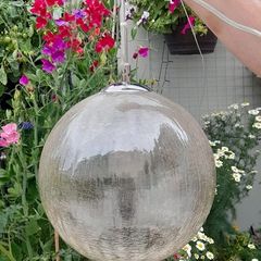 crackle glass light pendant