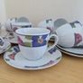 Germany porcelain(WINTERLING) tea set for 12 person, contains 24  pcs, including 12 tea cups and 12 saucers. Brand new, never used. Image 2