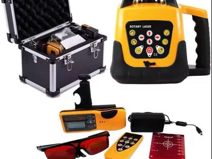 New red Beam Auto Self Levelling Rotating Rotary Laser Level with receiver