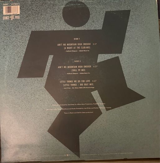 Paris Red Aint No Mountain High Enough 1992 Dance Pool 12inch Vinyl