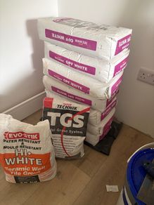 7 bags tile adhesive