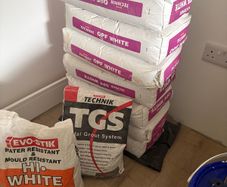 7 bags tile adhesive