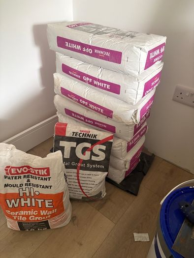 7 bags tile adhesive