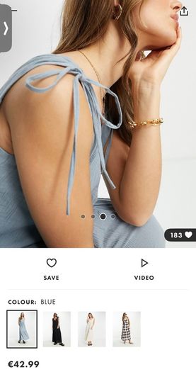 ASOS Blue Midi Dress