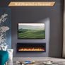 Dilton 40/102cm 3 in 1 Electric Fireplace with logs, Freestanding, Wall Mounted, Recessed, 9 Colour Flame Effect, Media Wall Compatible, 900W - 1800W Heater, Remote Control Image 3