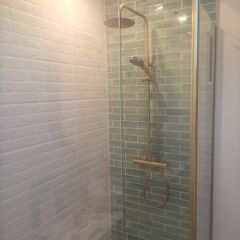 brushed brass Thermostatic Rainfall Shower