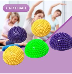 Mini Wave Speed Yoga Ball Half Circle Balance Ball Trainer Foot Step Toy Children's Sensory Stimulation Ball Durian Ball