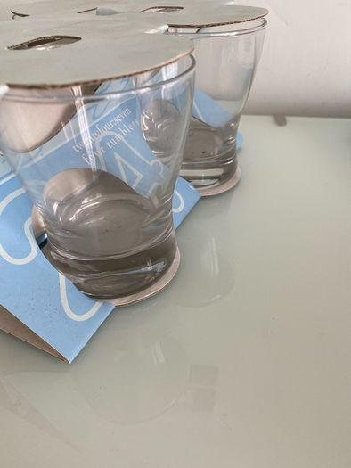 4 New Glass Tumblers