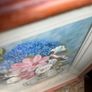 Hand painted oil  Floral Painting in Wooden Frame Image 6