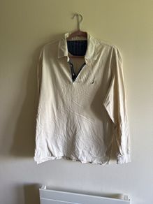 Men's Long-Sleeve Polo Shirts Bundle - Nautica etc. (Size L)