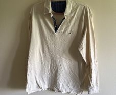 Men's Long-Sleeve Polo Shirts Bundle - Nautica etc. (Size L)