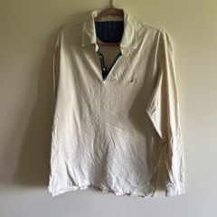 Men's Long-Sleeve Polo Shirts Bundle - Nautica etc. (Size L)