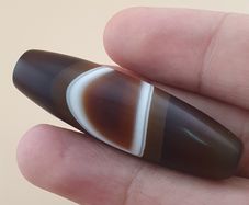 Vintage Natural Yemeni Suliemani Agate Bead Amulet