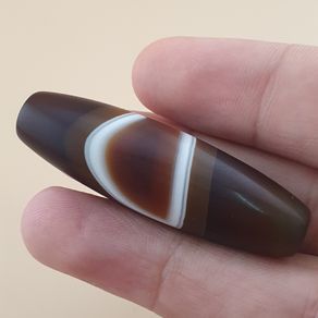 Vintage Natural Yemeni Suliemani Agate Bead Amulet