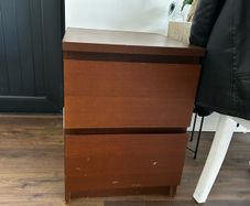 Ikea malm bedside lockers x2