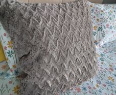 Set of x2 Grey Fluffy Cushions
