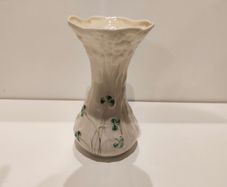 Belleek Shamrock Daisy Spill Vase
