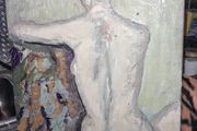 Large painting of a lady