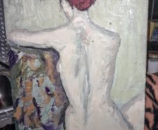 Large painting of a lady