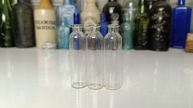 430 - Set of 3 Vintage Vials Collectible Decorative Bottles