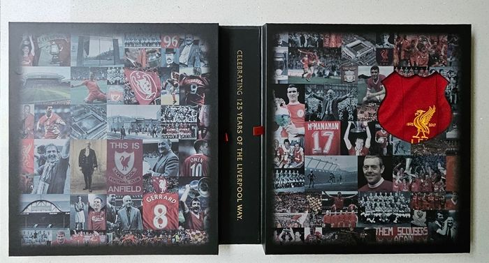 Official Liverpool FC 125th Anniversary Limited Edition Double Shirt Box Set - Size Large (Pristine Condition)