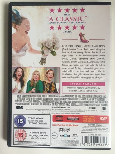 Sex And The City 1&2 (Sarah Jessica Parker, Kristin Davis, Cynthia Nixon & Kim Cattrall) [2xMovie DVDs]