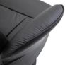Recliner with Footstool, Relaxing Swivel Recliner 360 with Adjustable Backrest for TV, Supports up to 120 kg, Black Synthetic Upholstery, Metal Image 3