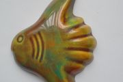Achill pottery ornament,Fish ornament, wall plaque,Hokme decor