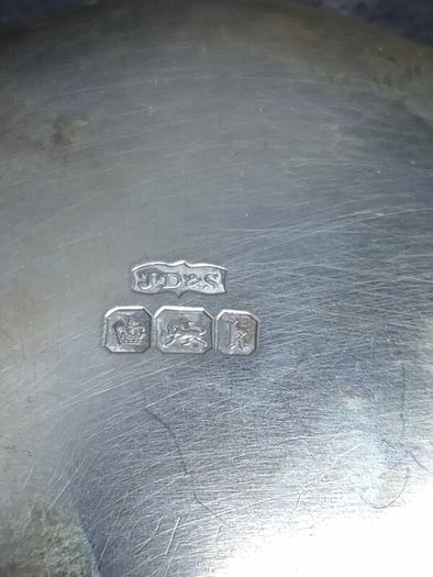 Antique Sterling Silver Salt Cellars Sheffield 1902 Cased Pair