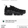 Premium Nike Air Vapormax Plus Triple Black Image 4