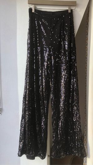 Festival Shein black sequin trousers size XS