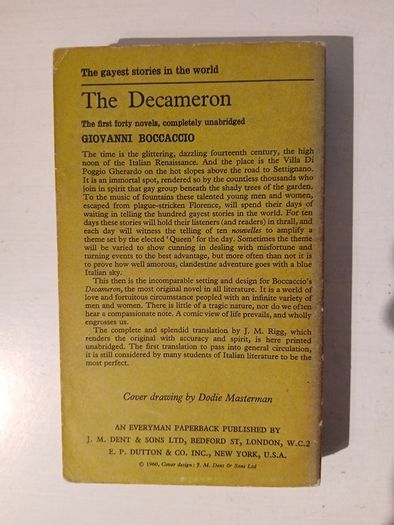 The Decameron by Giovanni Boccaccio