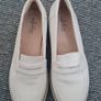 White ladies clarks summer shoes Image 2