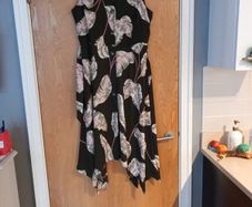 Principles  Dress With A Self Tie Belt.   S.14.