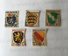 WW2 stamps (Zone Francais) occupation of France