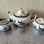 Oriental  Peacock  Eggshell Porcelain Tea Set Image 9