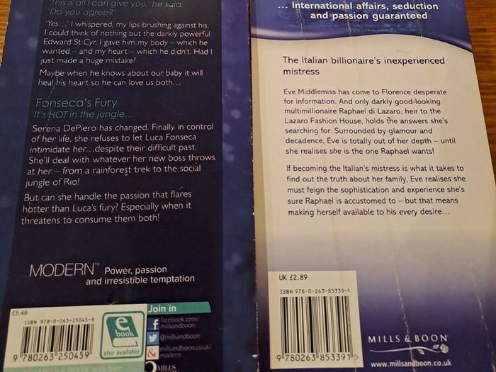Mills and  Boon Romance Books