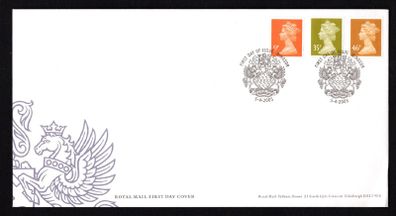 2005 Great Britain 9p, 35p & 46p Machin Definitive Stamps Addressed First Day Cover (FDC)