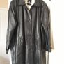 Leather Coat/GENUINE LEATHER Three Quarter Length Coat .. Size: 18 UK .. Final Price Drop Image 3