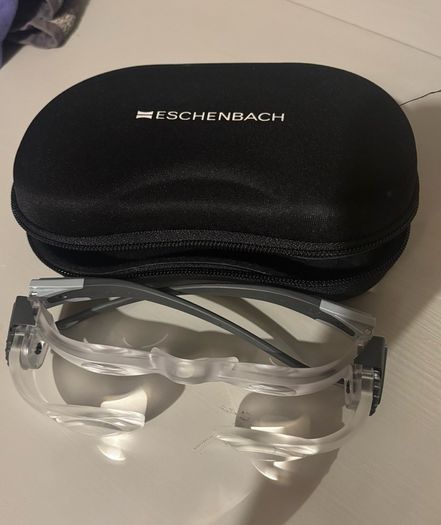 Eschenbach Max TV 2.1x TV Magnification Glasses with Case Made in Germany.