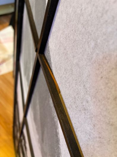 Japanese Shoji 4 Panel Folding Room Divider Mount Fuji
