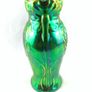 Vintage glass/Rare Zsolnay pecs iridescent vase Image 5