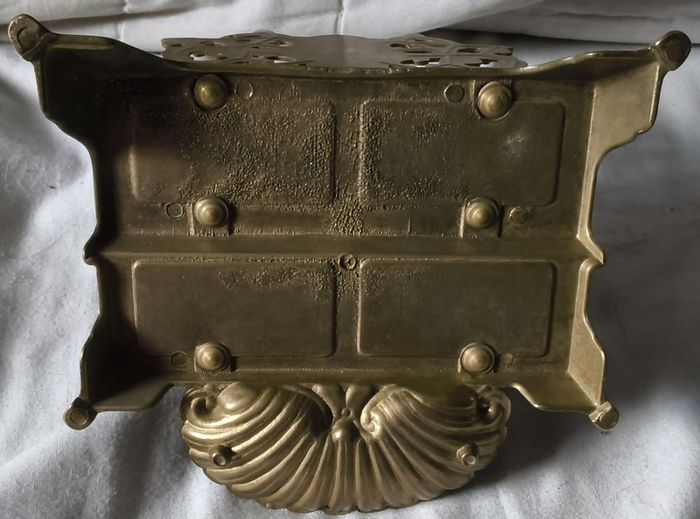 vintage collectable brass letter rack