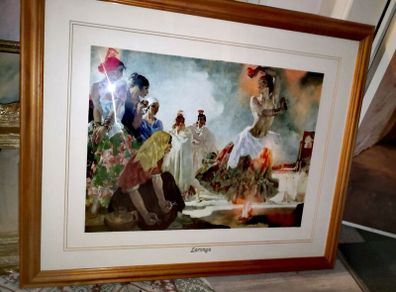 Beautiful detailed large aquarelle