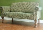 retro patterned sofa