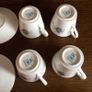 Pretty Queen Anne Blue floral cups saucers and Sides Image 7