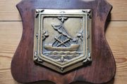 Antique brass nautical plaque