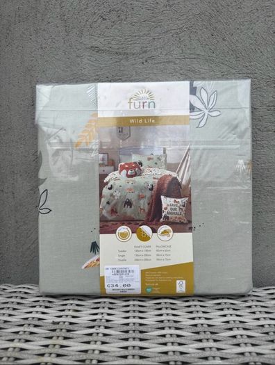 Little Furn Wild Life Kids Reversible Double Duvet Set