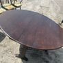 Vintage dark Ercol drop leaf dining table set Image 9