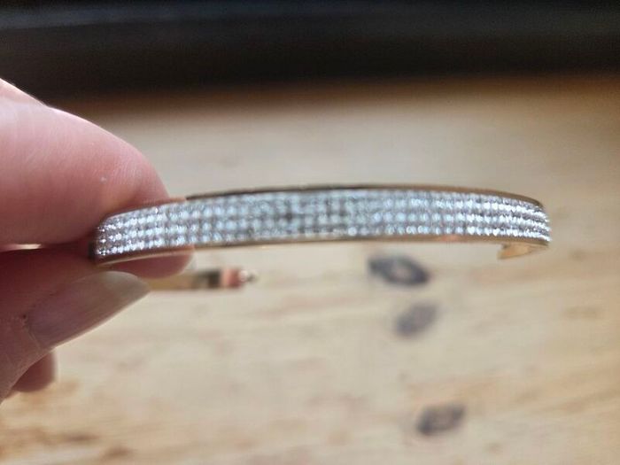 Knight and Day bangle. Rose gold plated